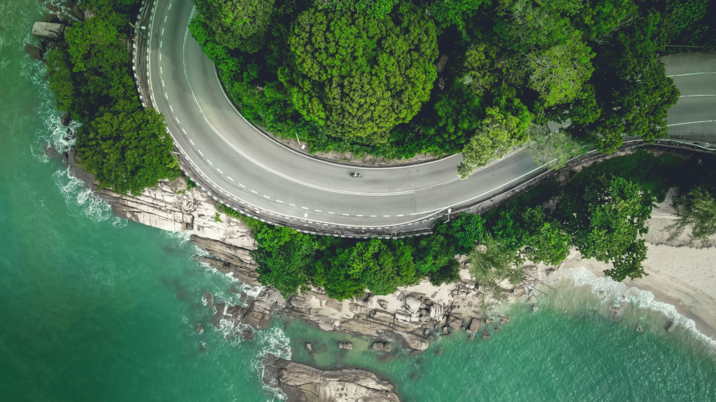 Seaside highway in Malaysia